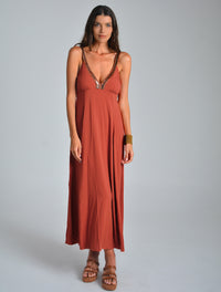 Cersie margo dress terracotta