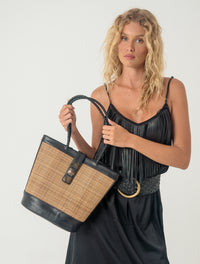 Cosmic Rattan Tote