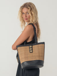 Cosmic Rattan Tote
