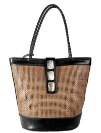 Cosmic Rattan Tote