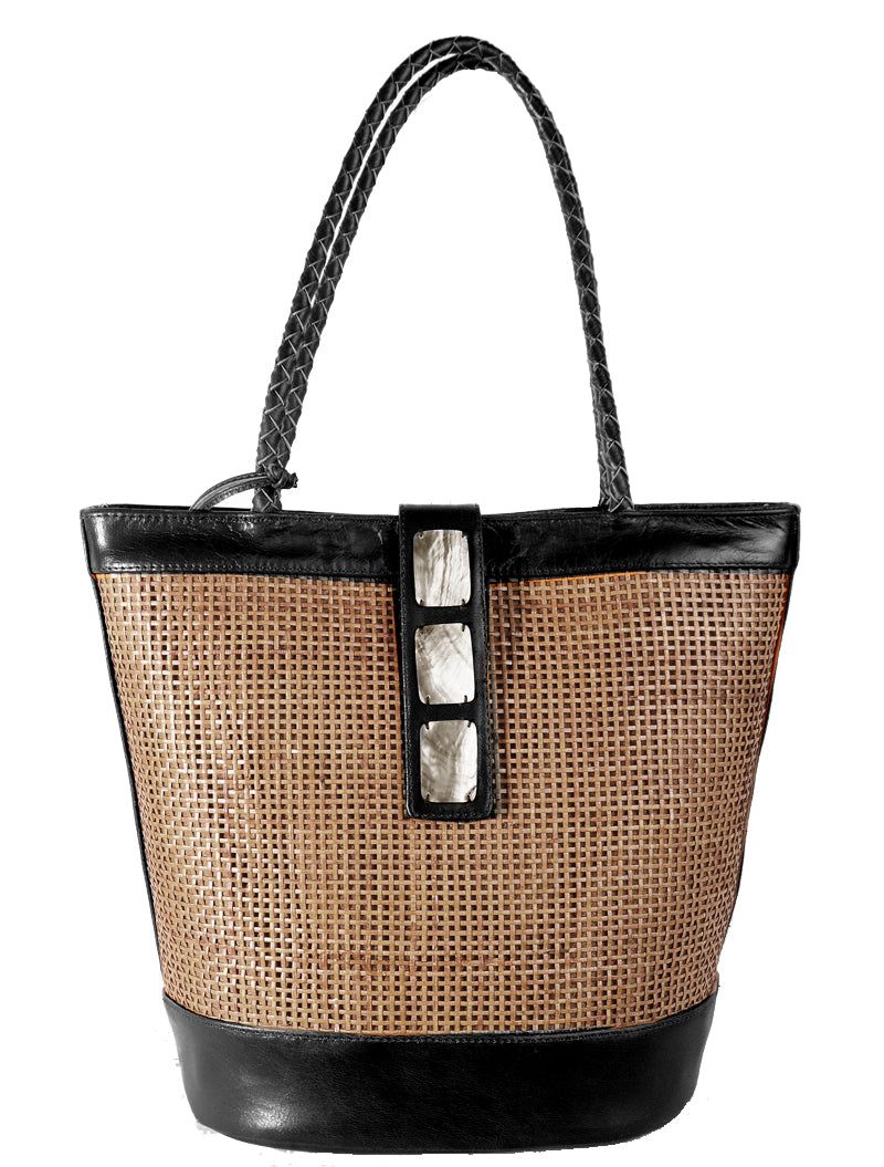 Cosmic Rattan Tote