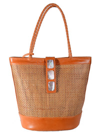 Cosmic Rattan Tote