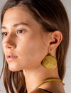 Sumba Gold Medallion Earing