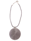 Sumba Medallion Necklace - silver